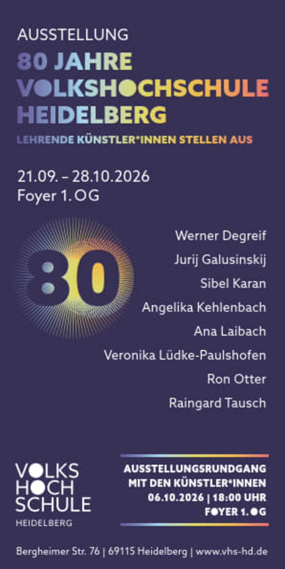 Flyer zum Austellung